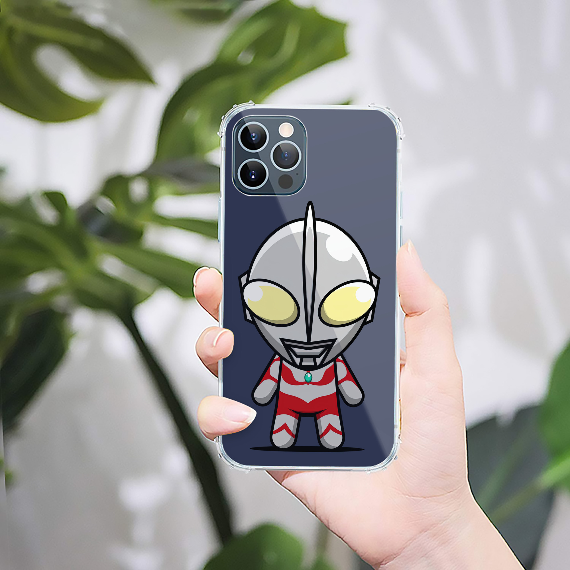 （画像用） ウルトラマン Ultraman 【iPhone 12シリーズ対応】透明スマホケース（クリアソフトケース）